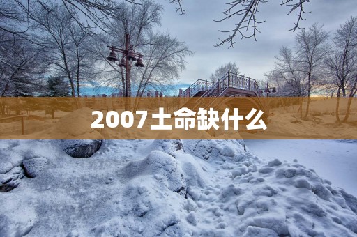 2007土命缺什么