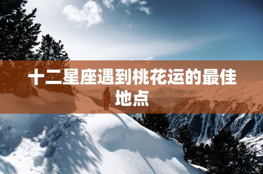 十二星座遇到桃花运的最佳地点