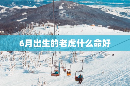 6月出生的老虎什么命好