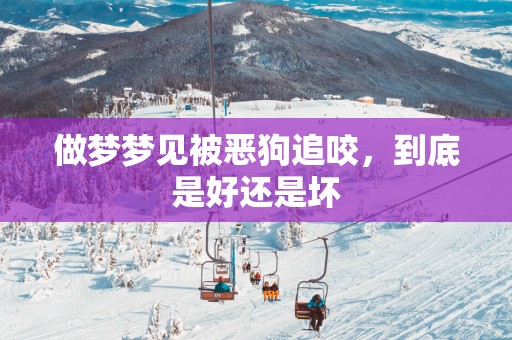 做梦梦见被恶狗追咬，到底是好还是坏