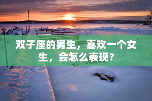 双子座的男生，喜欢一个女生，会怎么表现？