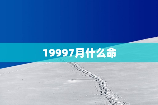 19997月什么命