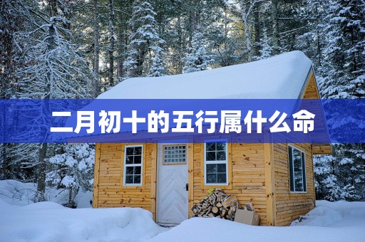 二月初十的五行属什么命