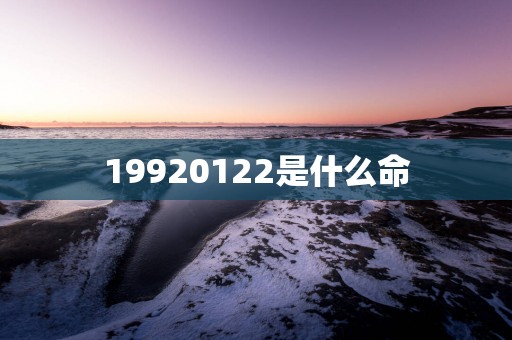 19920122是什么命