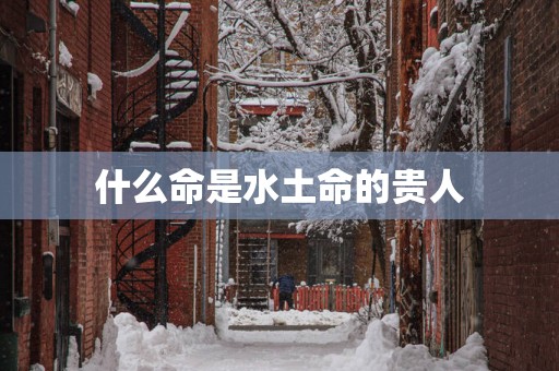 什么命是水土命的贵人