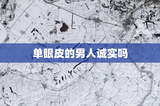 单眼皮的男人诚实吗