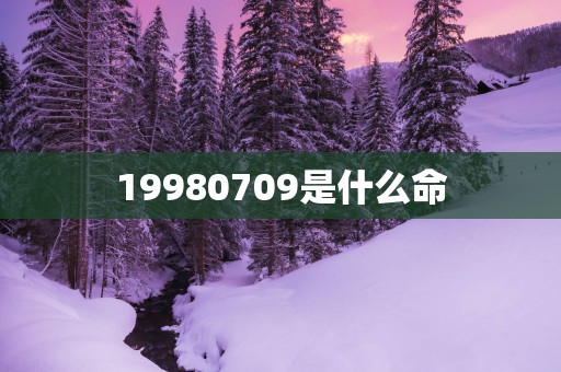 19980709是什么命
