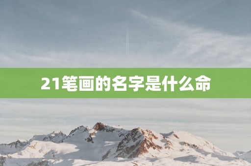 21笔画的名字是什么命