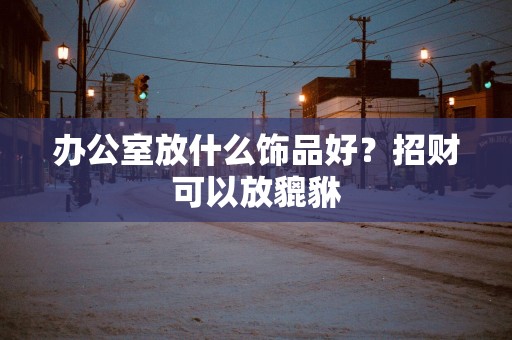 办公室放什么饰品好？招财可以放貔貅