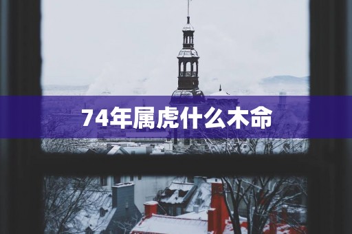74年属虎什么木命