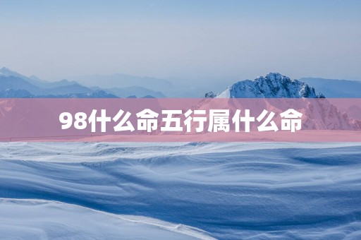 98什么命五行属什么命