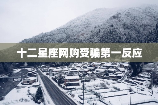 十二星座网购受骗第一反应