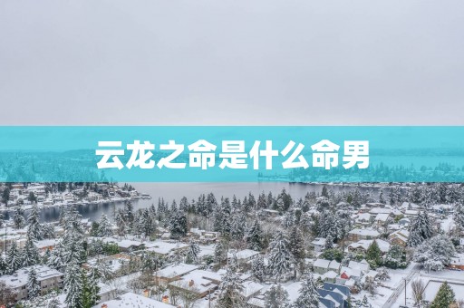 云龙之命是什么命男