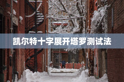 凯尔特十字展开塔罗测试法