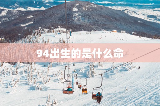 94出生的是什么命