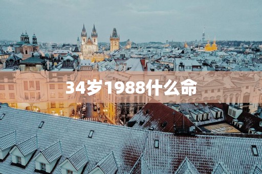 34岁1988什么命