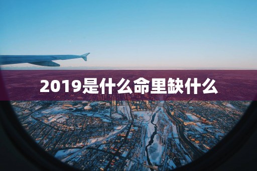 2019是什么命里缺什么