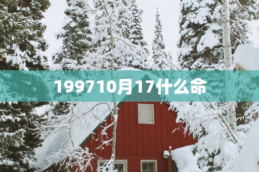 199710月17什么命