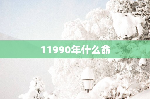 11990年什么命