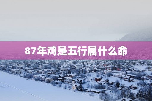 87年鸡是五行属什么命