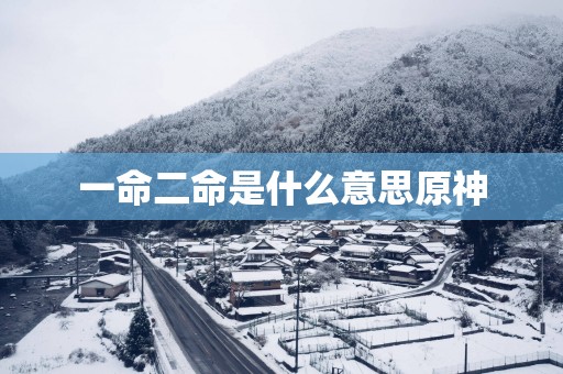一命二命是什么意思原神