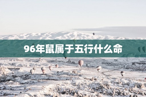 96年鼠属于五行什么命