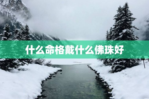 什么命格戴什么佛珠好