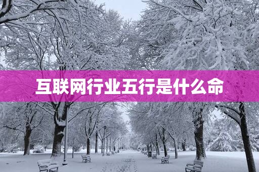 互联网行业五行是什么命