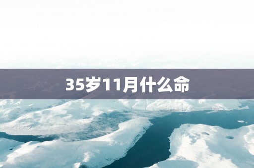 35岁11月什么命