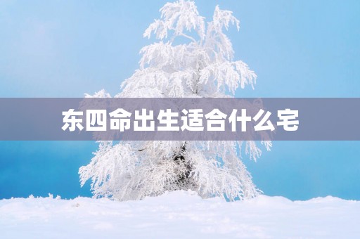 东四命出生适合什么宅