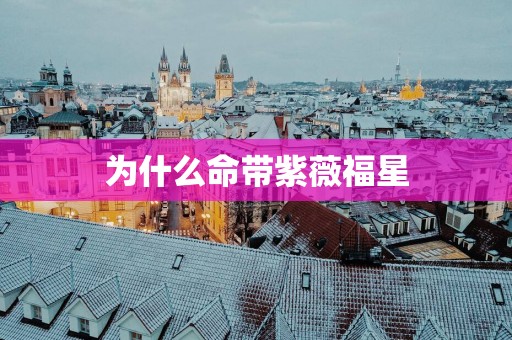 为什么命带紫薇福星