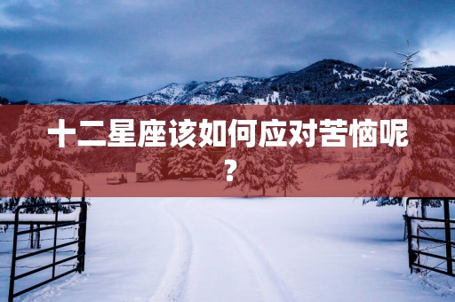 十二星座该如何应对苦恼呢？