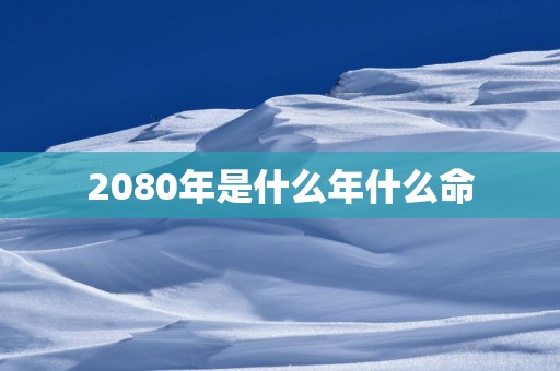 2080年是什么年什么命