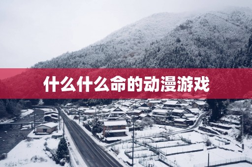 什么什么命的动漫游戏