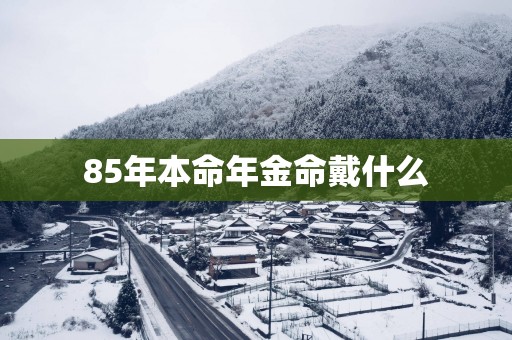 85年本命年金命戴什么