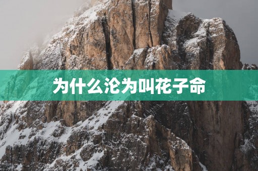 为什么沦为叫花子命