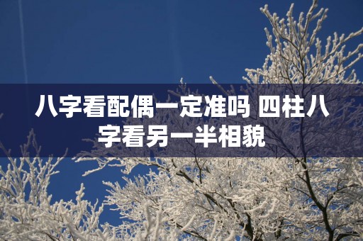八字看配偶一定准吗 四柱八字看另一半相貌