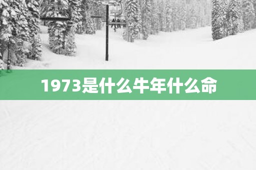 1973是什么蛇年什么命