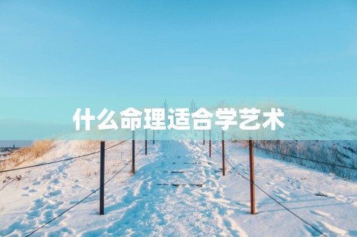 什么命理适合学艺术