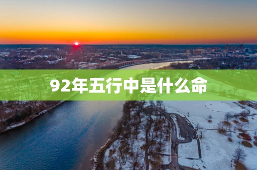 92年五行中是什么命