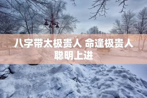八字带太极贵人 命逢极贵人聪明上进