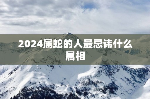 2025属蛇的人最忌讳什么属相