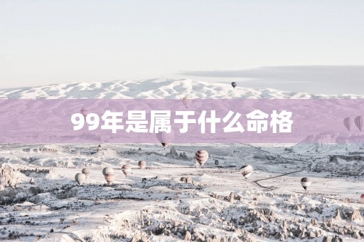 99年是属于什么命格