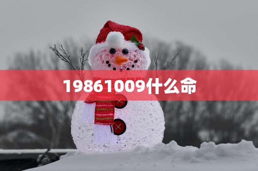19861009什么命
