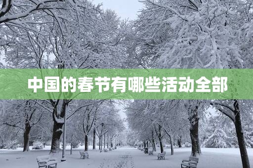 中国的春节有哪些活动全部