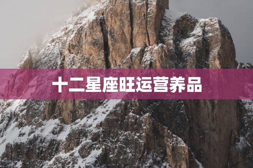 十二星座旺运营养品