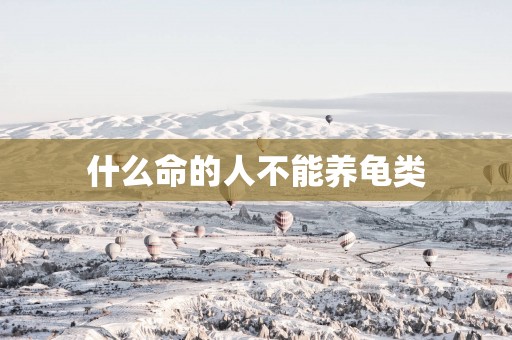 什么命的人不能养龟类