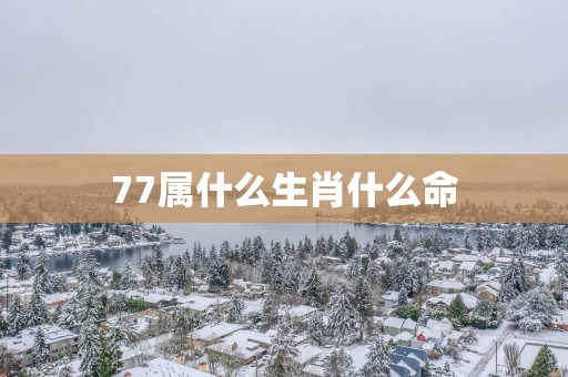 77属什么生肖什么命