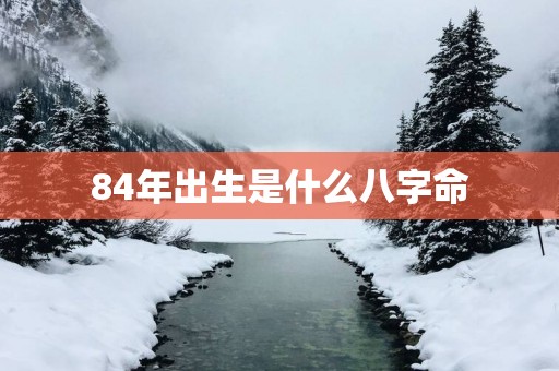84年出生是什么八字命
