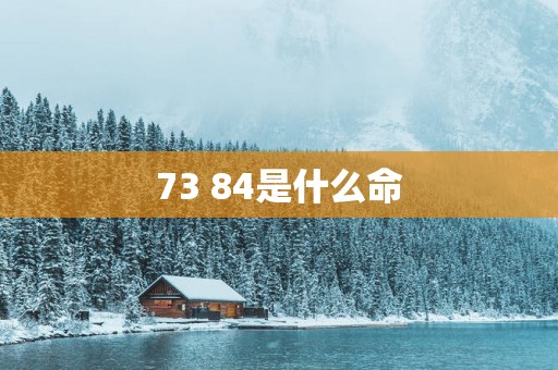 73 84是什么命